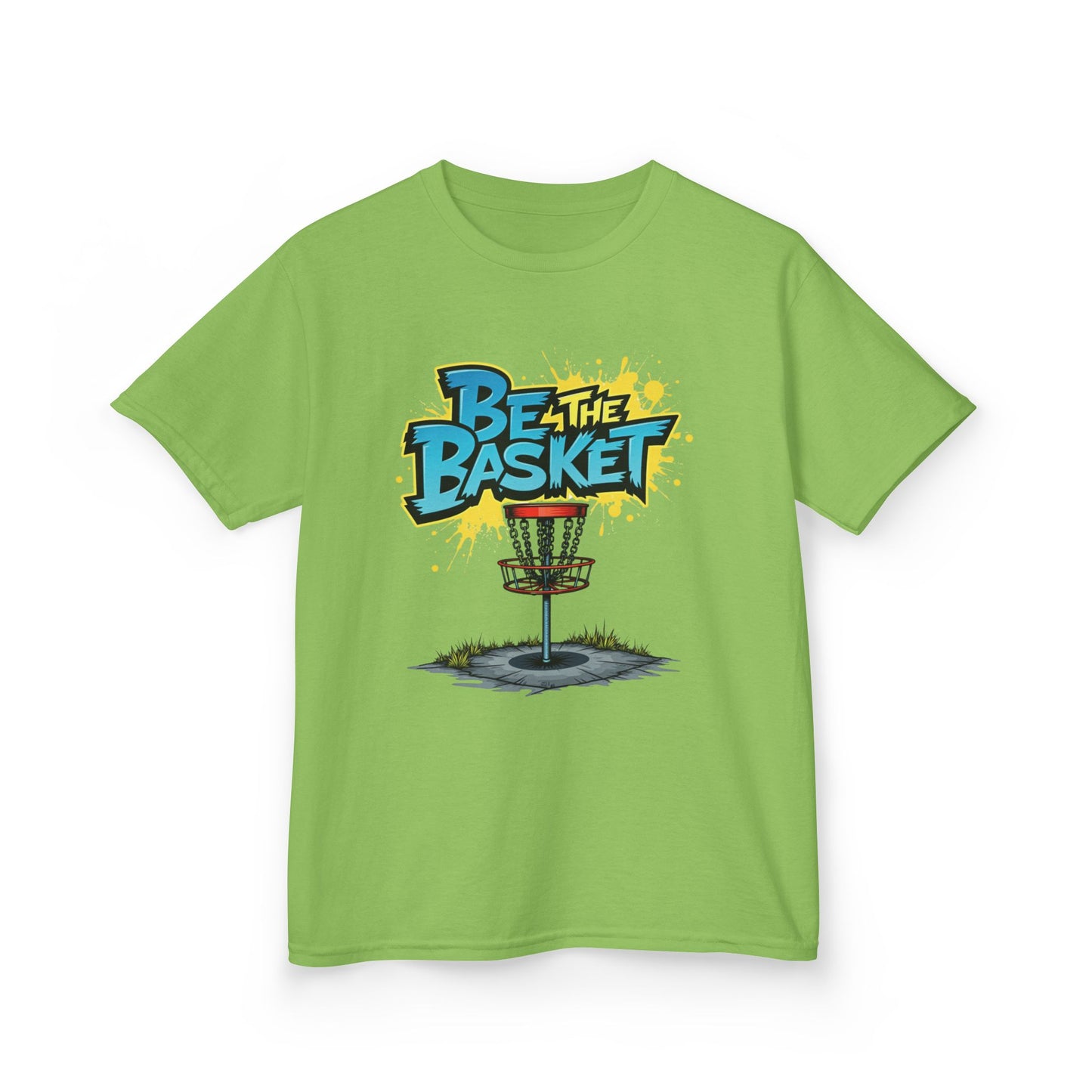 BE THE BASKET Graffiti Design Disc Golf T-Shirt for Kid's