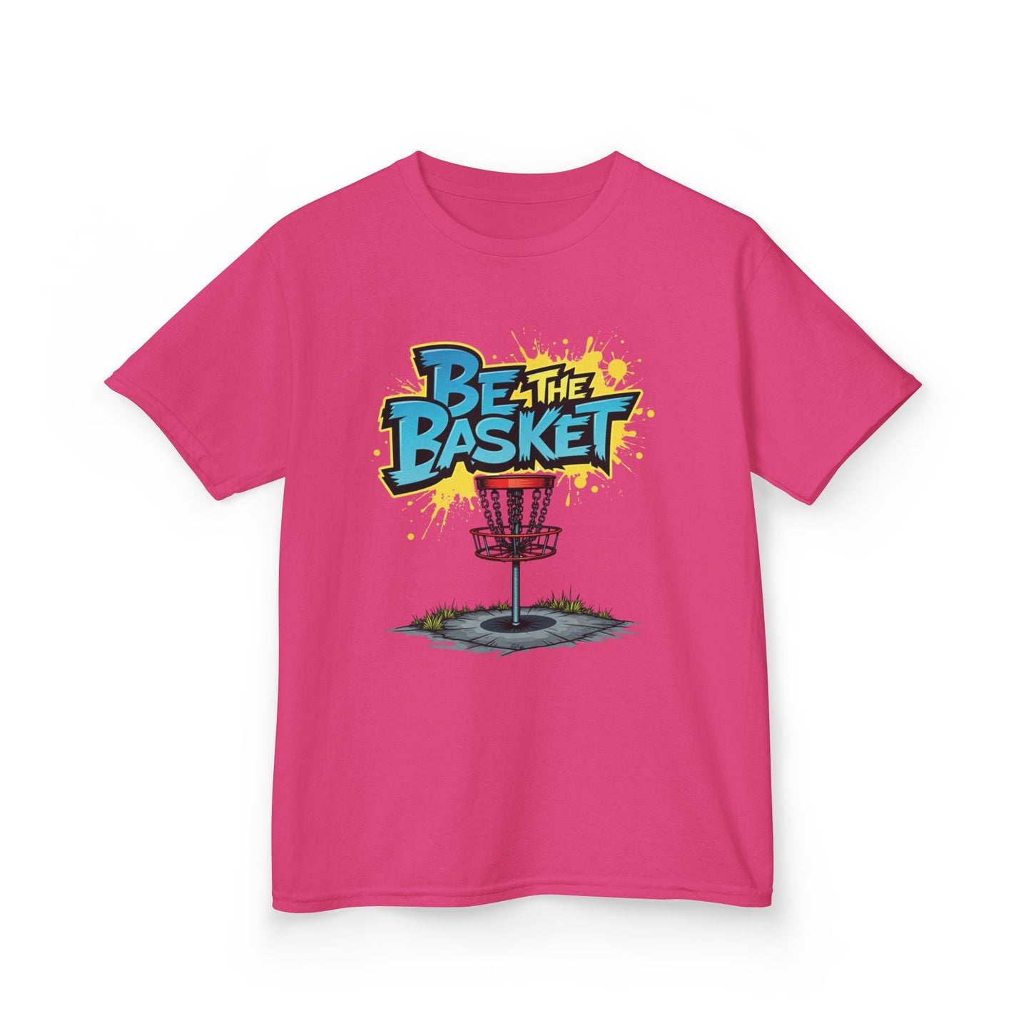 BE THE BASKET Graffiti Design Disc Golf T-Shirt for Kid's