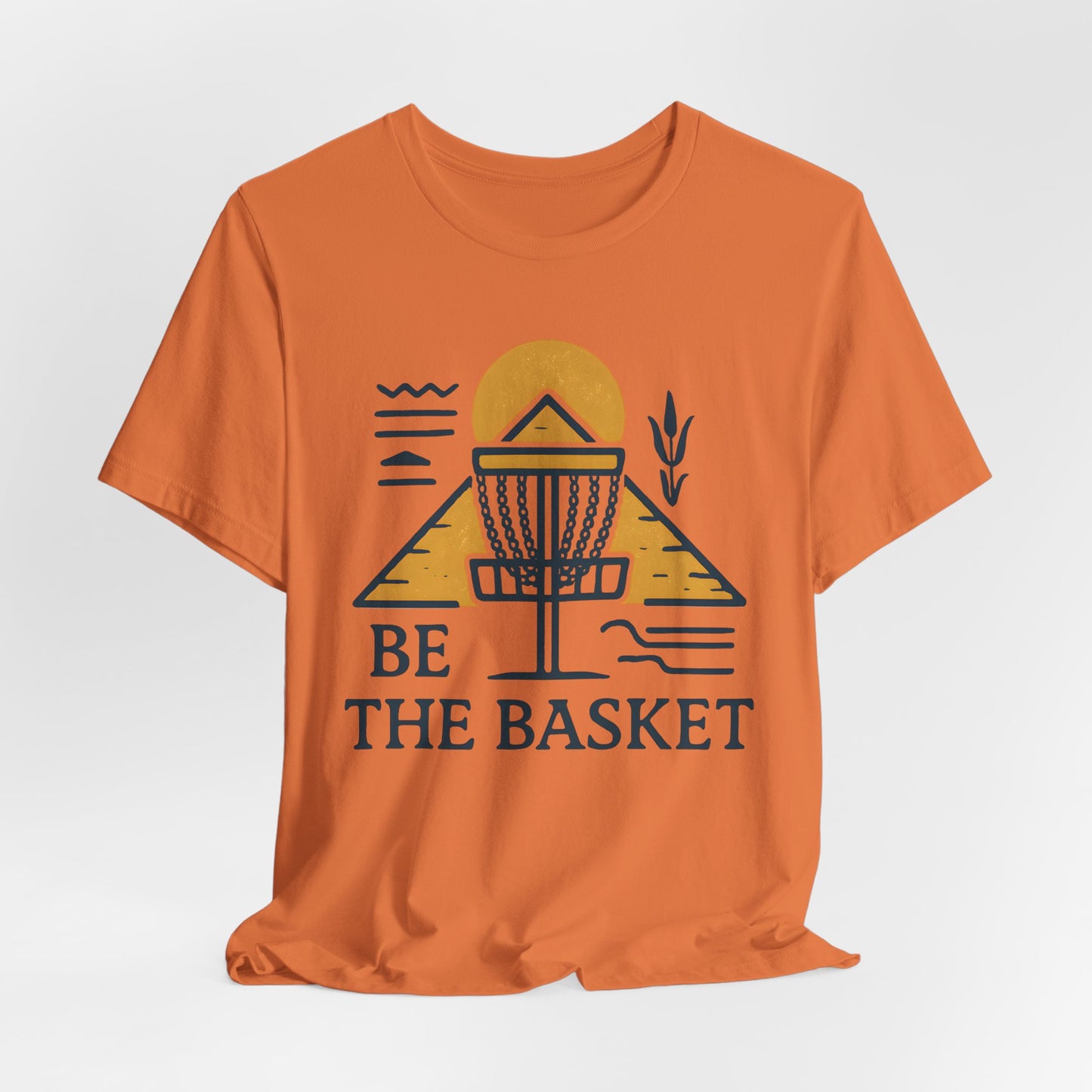 BE THE BASKET Disc Golf Basket Egyptian Design 2, Disc Golf Unisex T-Shirt