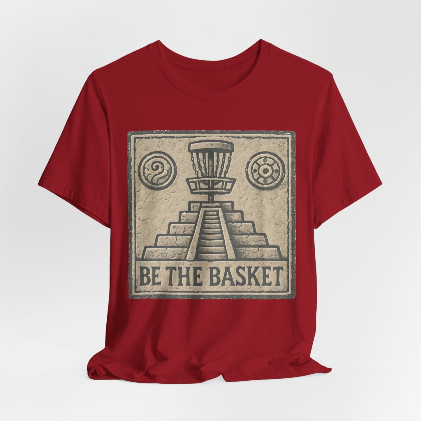 BE THE BASKET Disc Golf Basket Mayan 1, Disc Golf Unisex T-Shirt