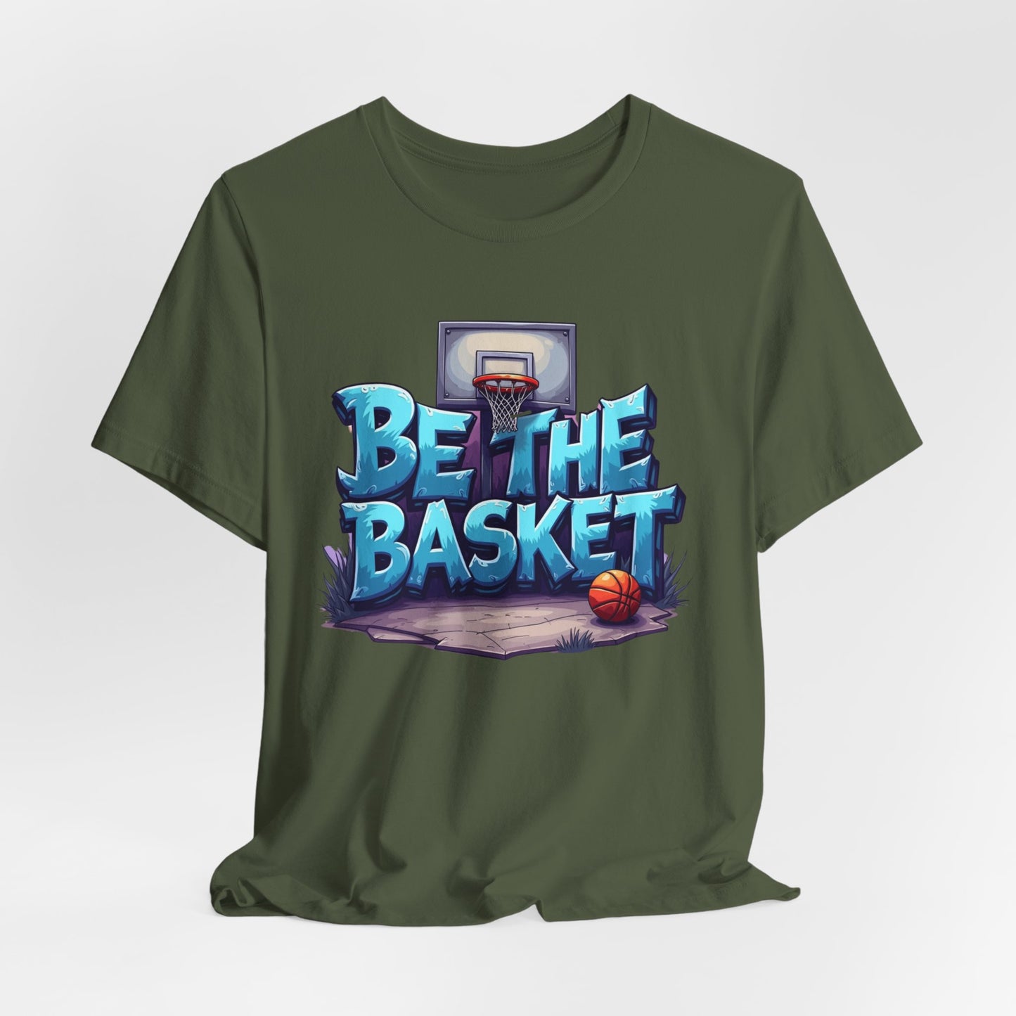 BE THE BASKET Basketball Graffiti Design 1 , Unisex T-Shirt, Basketball T-Shirt