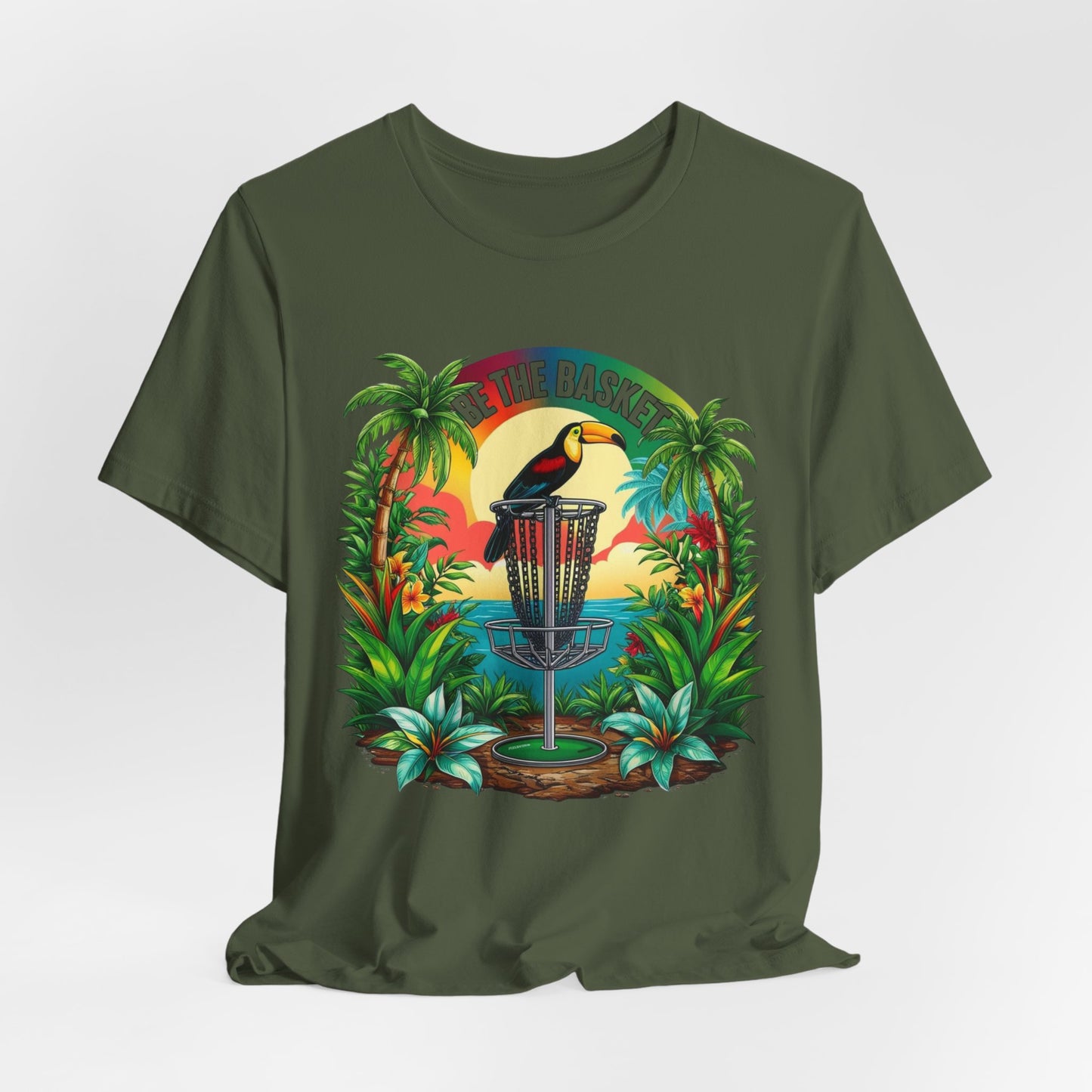 BE THE BASKET Tropical Toucan 1 DIsc Golf Unisex T-Shirt