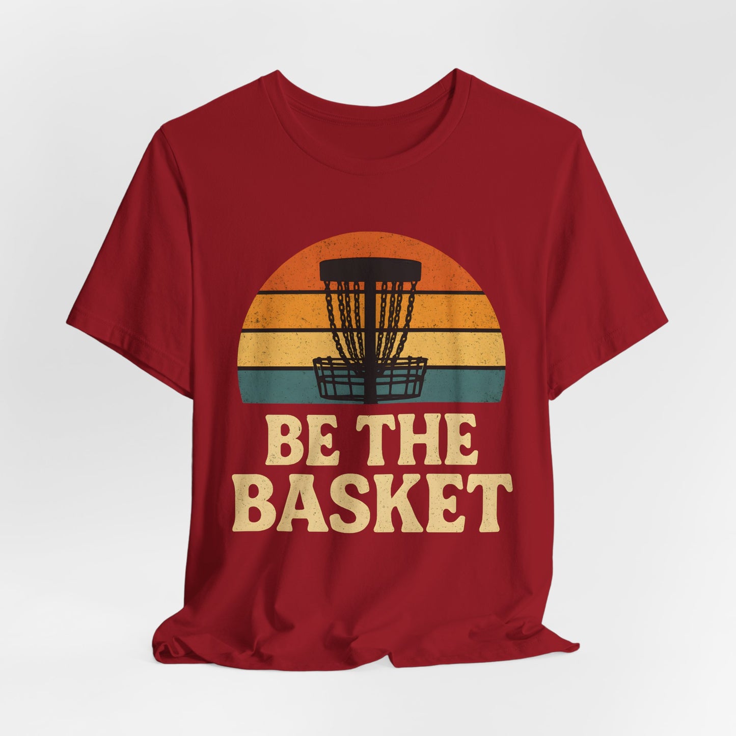 BE THE BASKET Disc Golf Basket Retro 8, Disc Golf Unisex T-Shirt