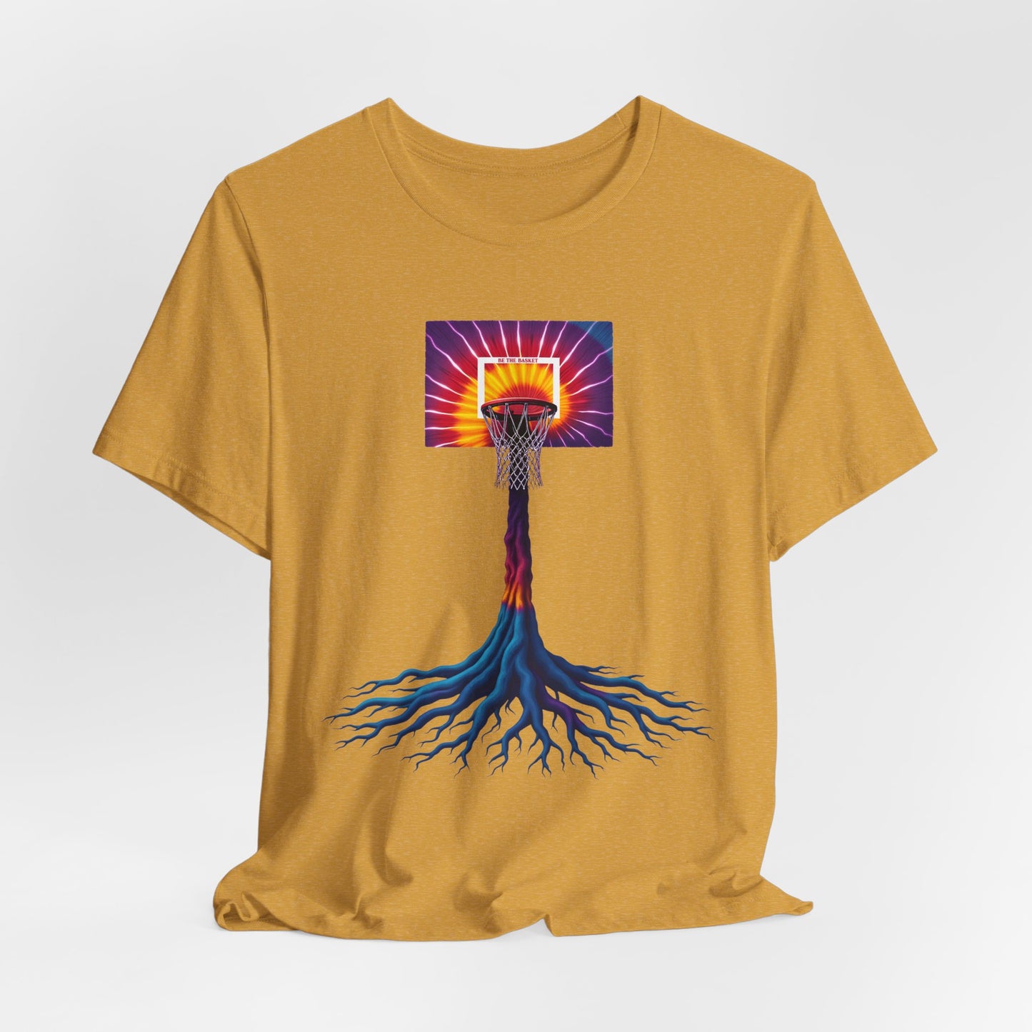 BE THE BASKET Basketball colorful Tree of Life- Soft Unisex T-shirt, Cool T-Shirt