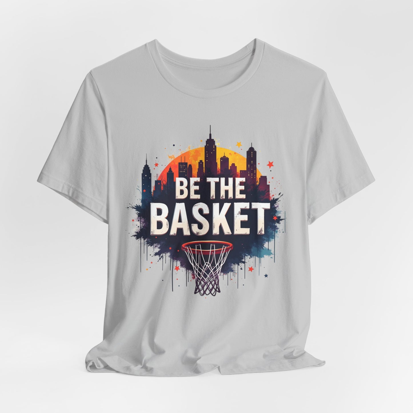 BE THE BASKET Skyline 2 Basketball Unisex T-Shirt, Basketball Shirt
