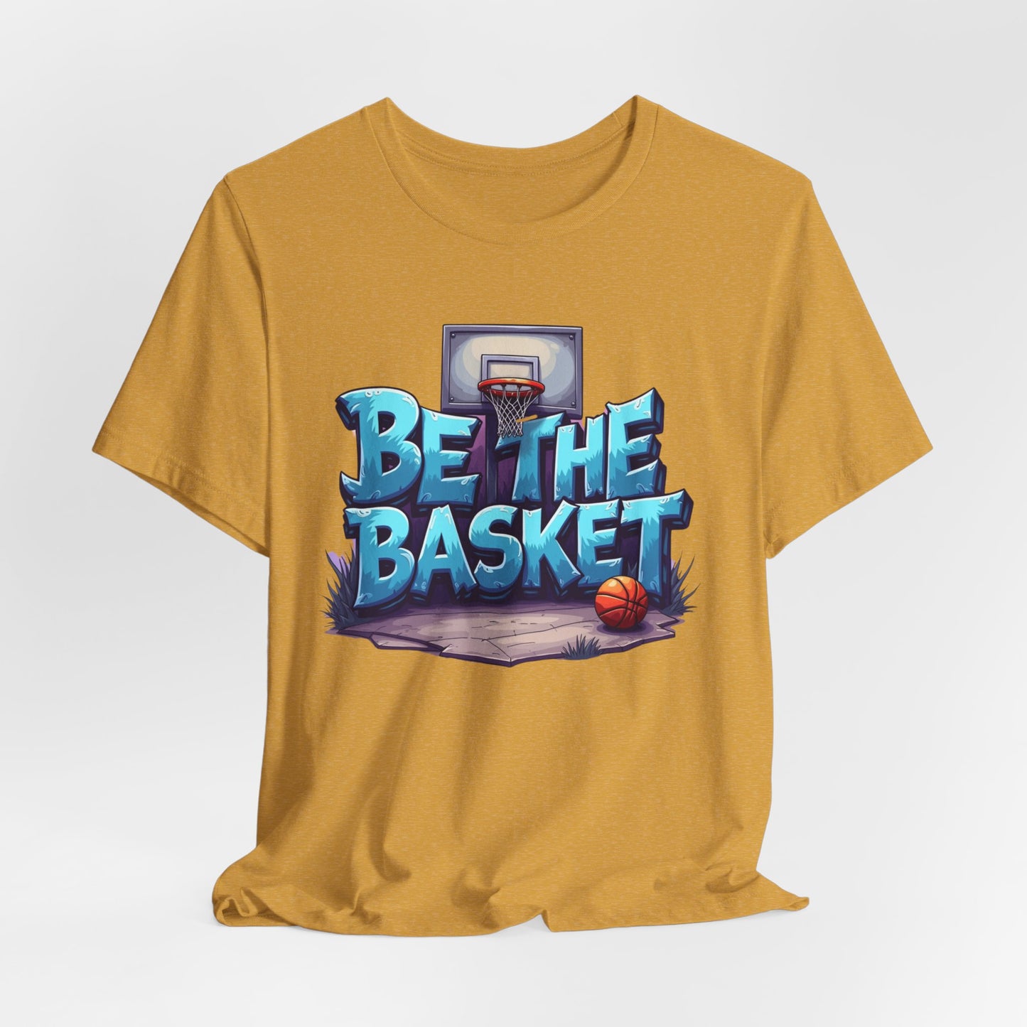BE THE BASKET Basketball Graffiti Design 1 , Unisex T-Shirt, Basketball T-Shirt