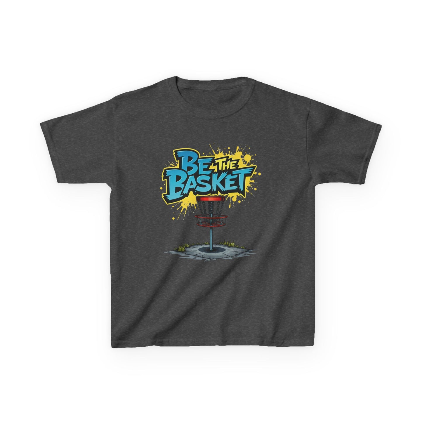 BE THE BASKET Graffiti Design Disc Golf T-Shirt for Kid's