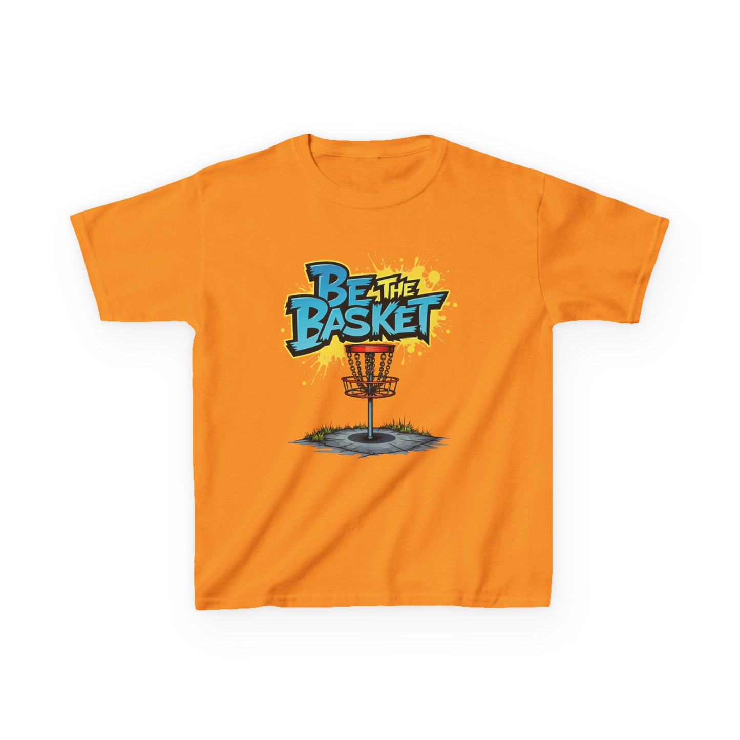 BE THE BASKET Graffiti Design Disc Golf T-Shirt for Kid's