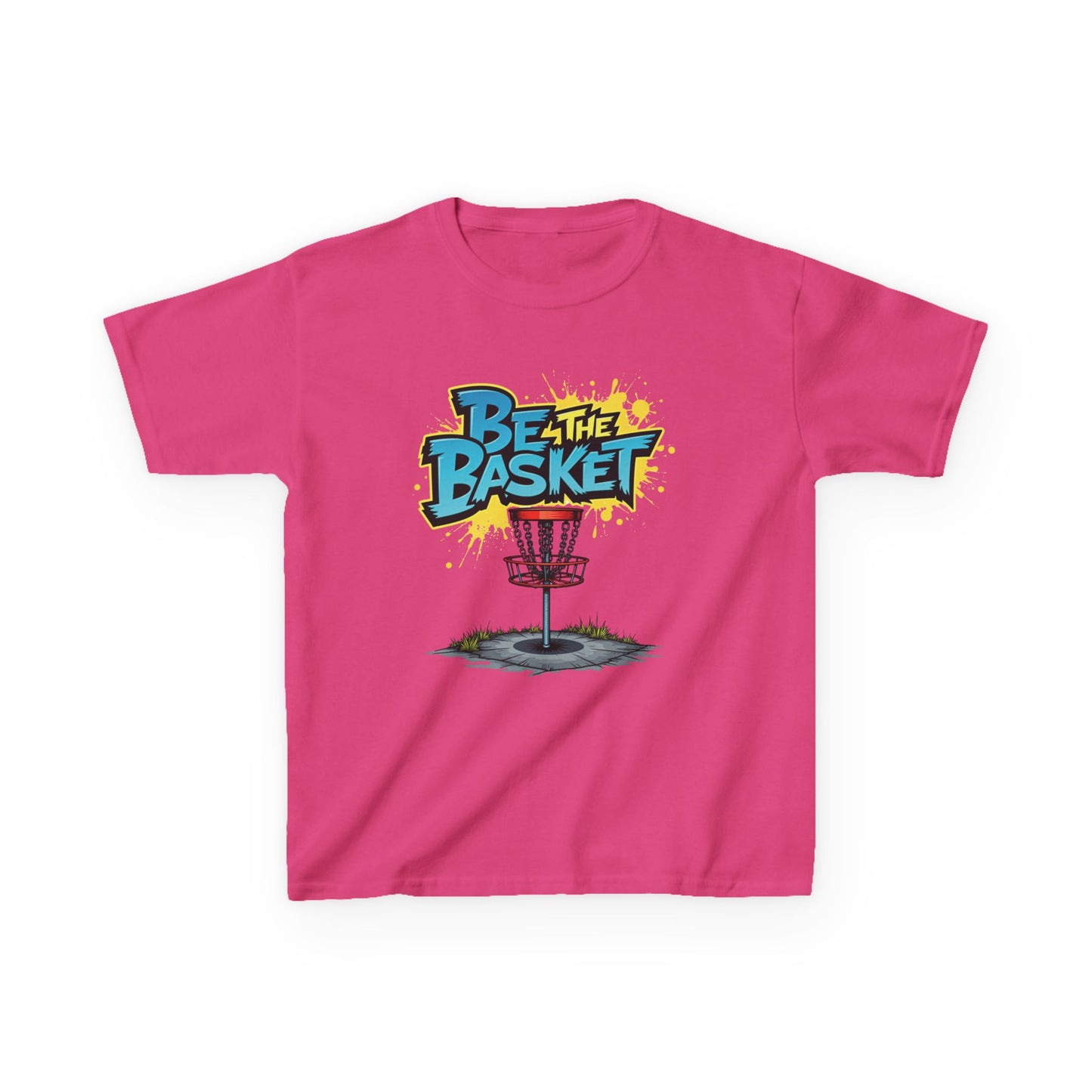 BE THE BASKET Graffiti Design Disc Golf T-Shirt for Kid's