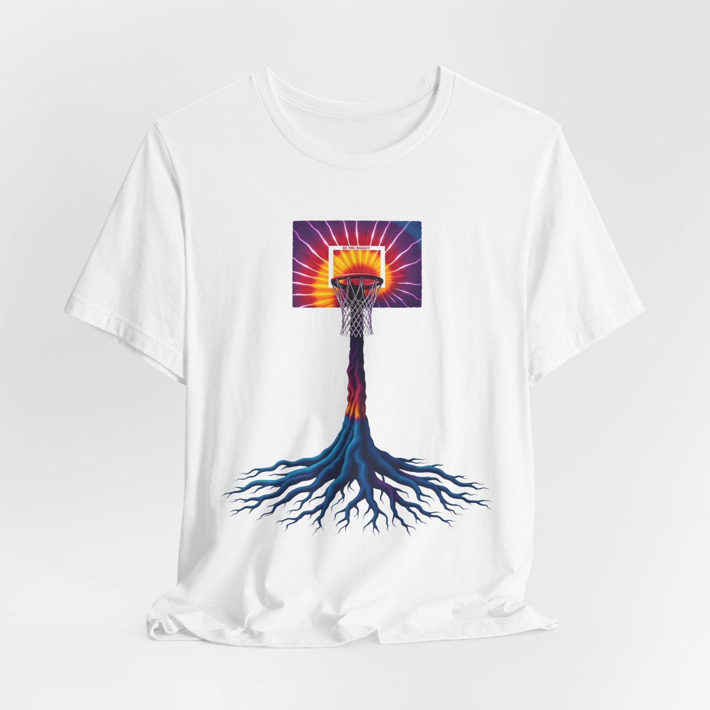 BE THE BASKET Basketball colorful Tree of Life- Soft Unisex T-shirt, Cool T-Shirt