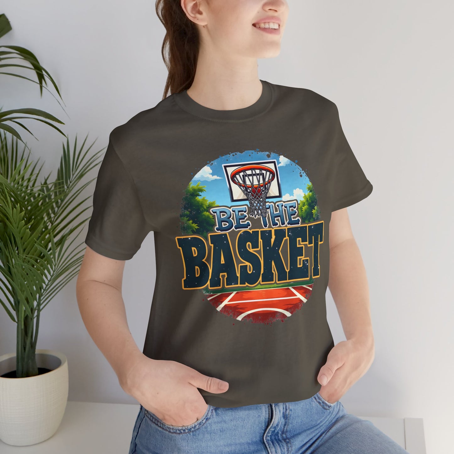 BE THE BASKET Basketball Outdoor Court 1 Unisex T-Shirt, Basketball Shirt