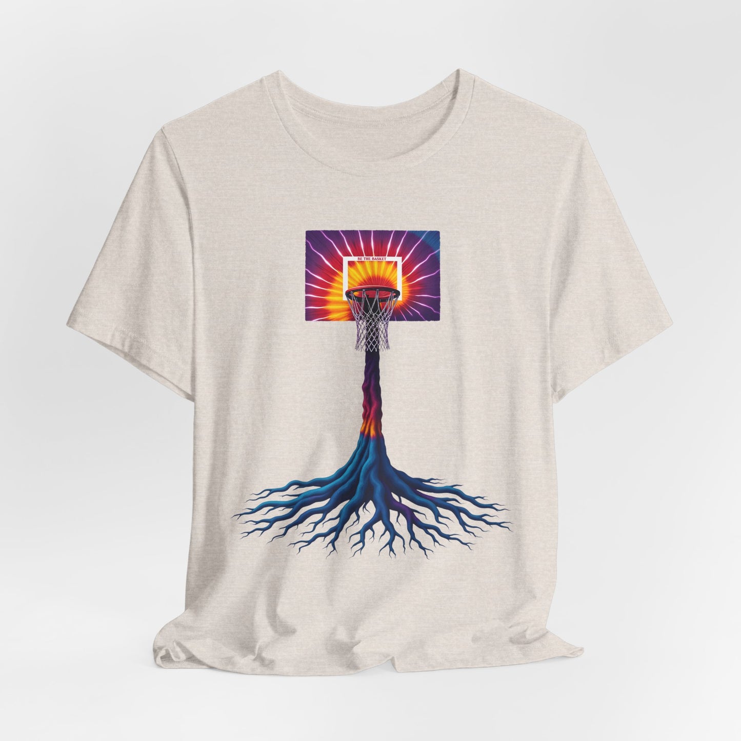 BE THE BASKET Basketball colorful Tree of Life- Soft Unisex T-shirt, Cool T-Shirt