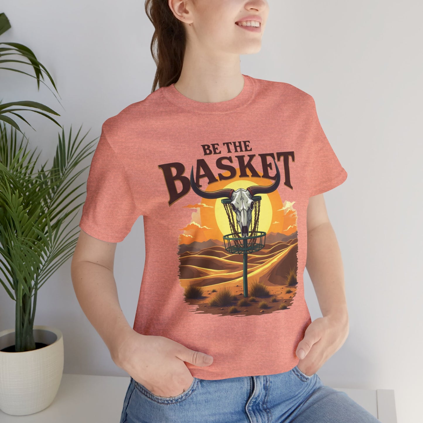 BE THE BASKET Desert Design Unisex T-Shirt, DISC GOLF SHIRT