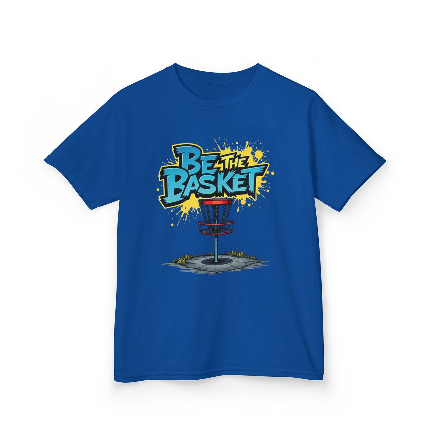 BE THE BASKET Graffiti Design Disc Golf T-Shirt for Kid's