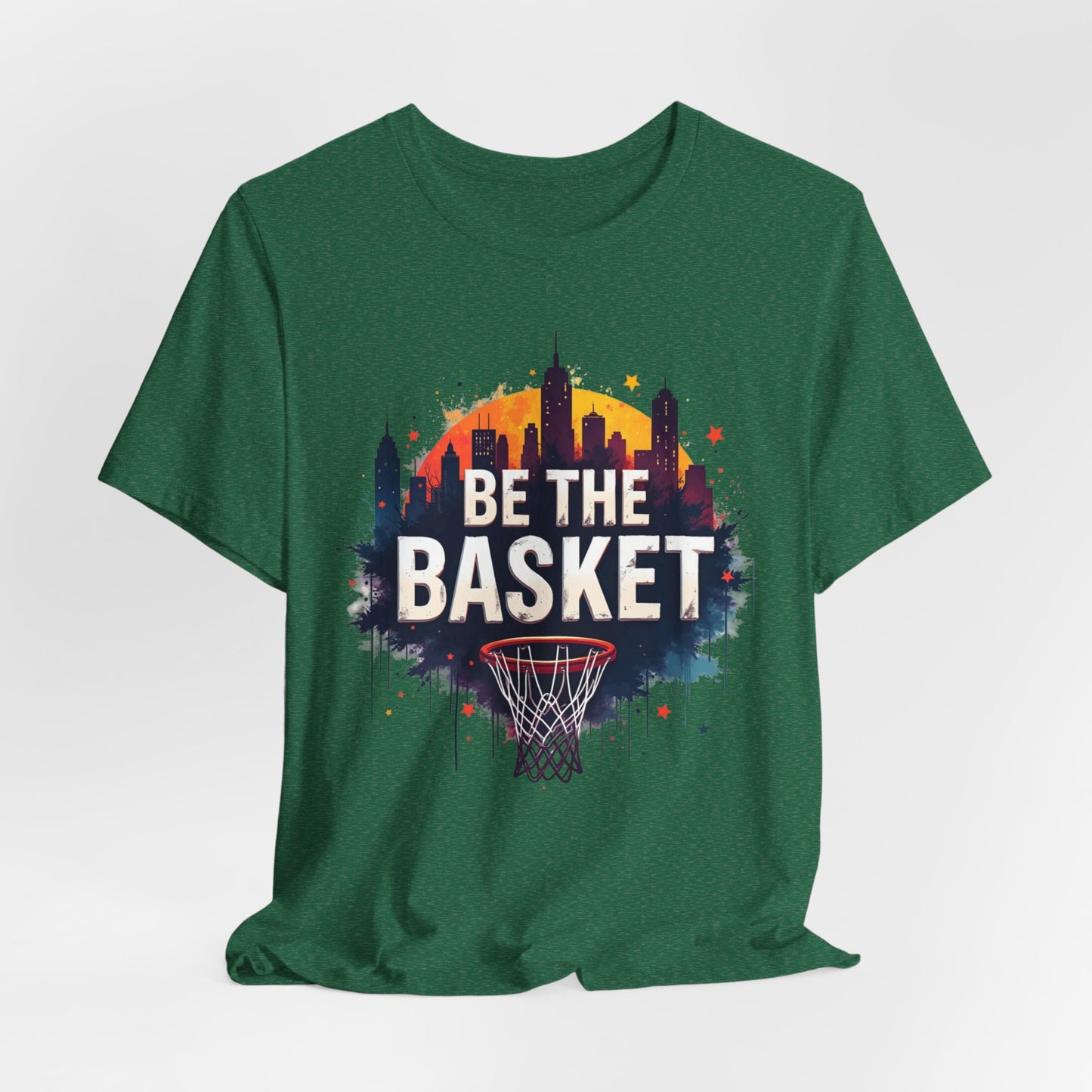 BE THE BASKET Skyline 2 Basketball Unisex T-Shirt, Basketball Shirt