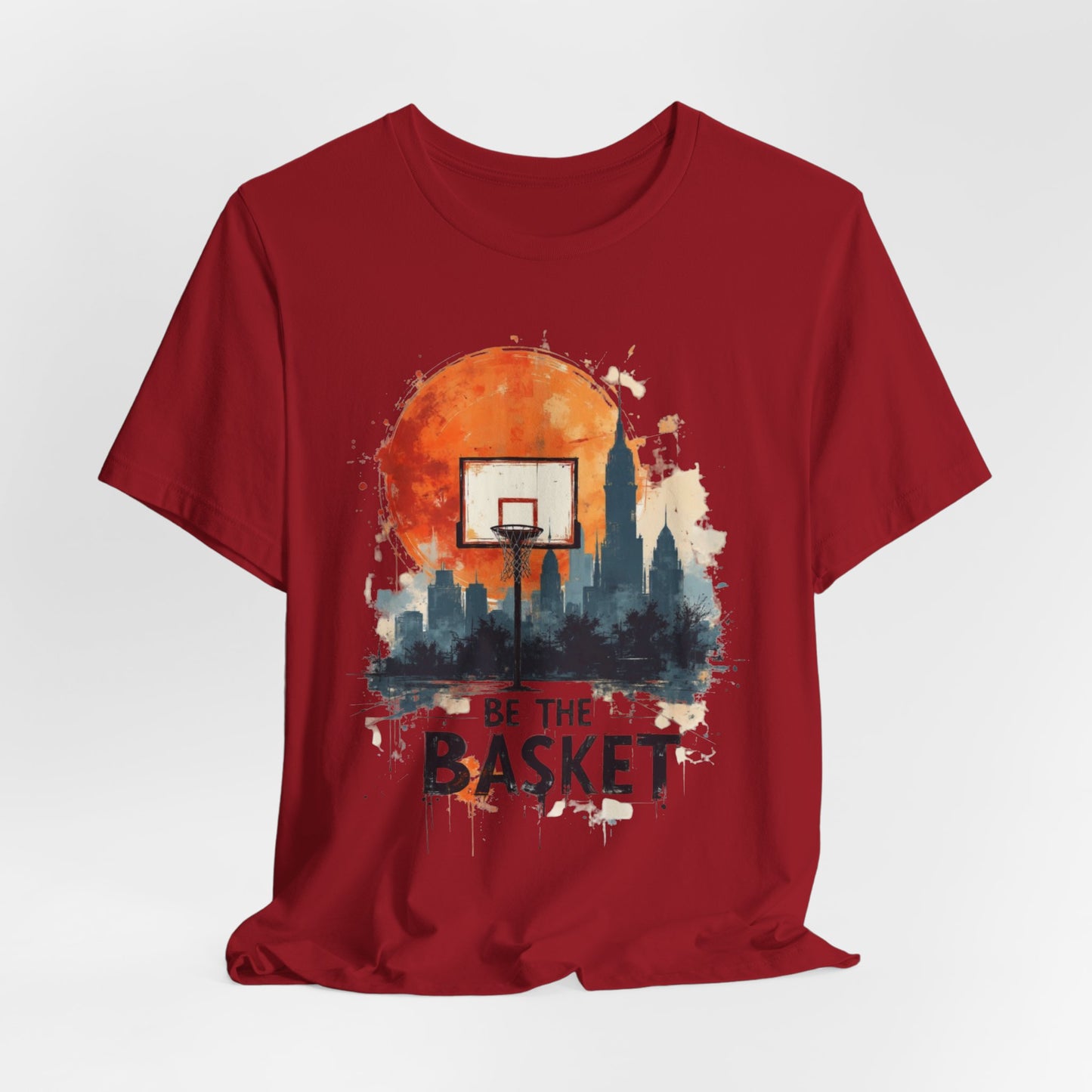 BE THE BASKET Basketball Goal Skyline 5, Basketball Unisex T-Shirt
