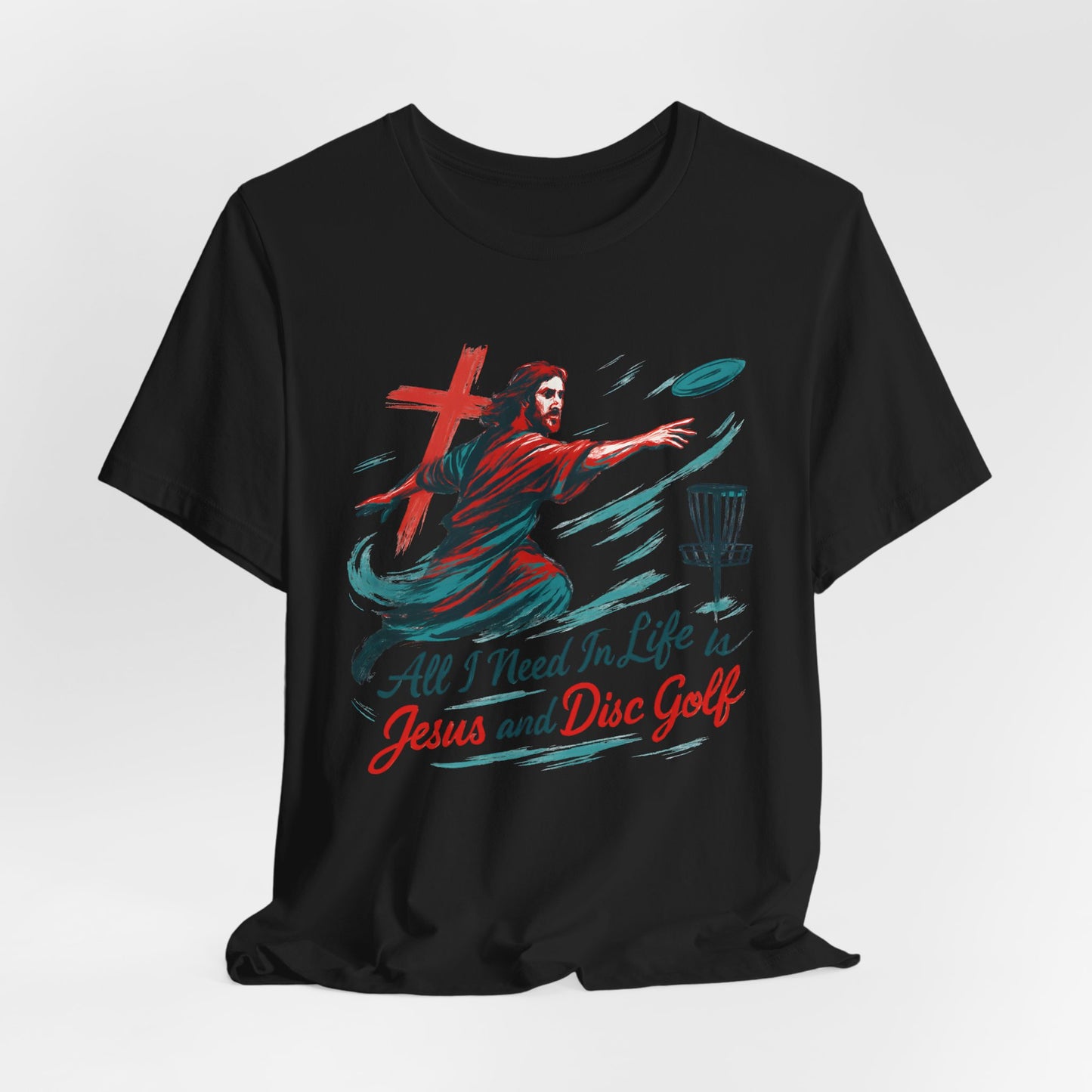 Disc Golf Jesus Design 1 , Unisex T-Shirt