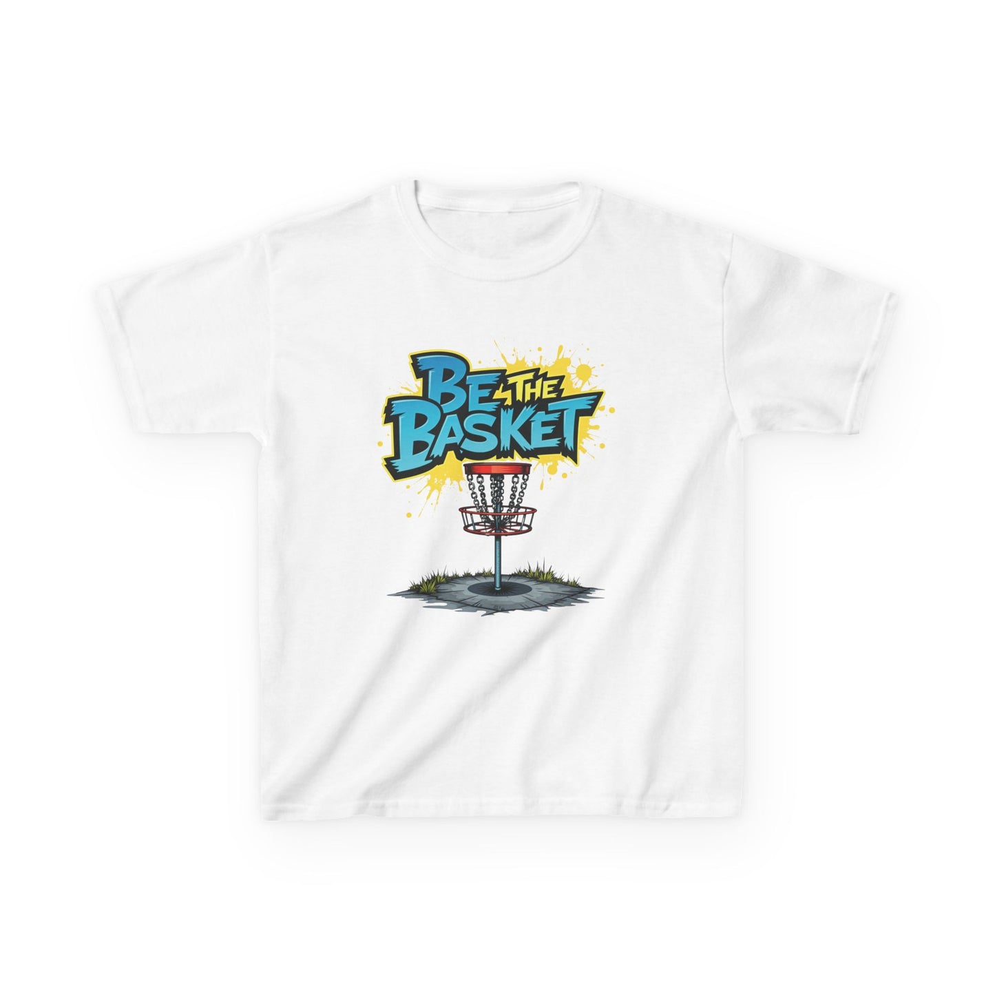 BE THE BASKET Graffiti Design Disc Golf T-Shirt for Kid's
