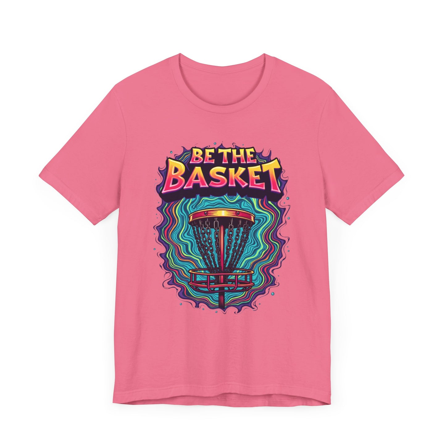 BE THE BASKET Psychedelic Design 4, Unisex T-Shirt, Disc Golf Shirt