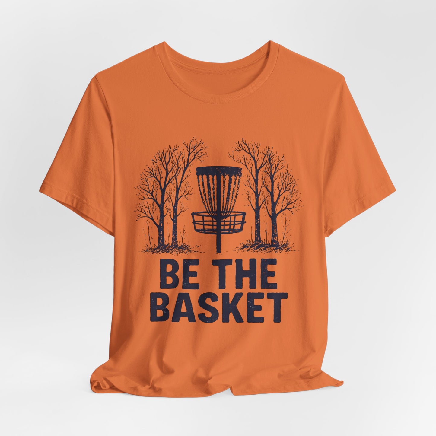 BE THE BASKET Disc Golf Basket Fall Black 1, Disc Golf Unisex T-Shirt