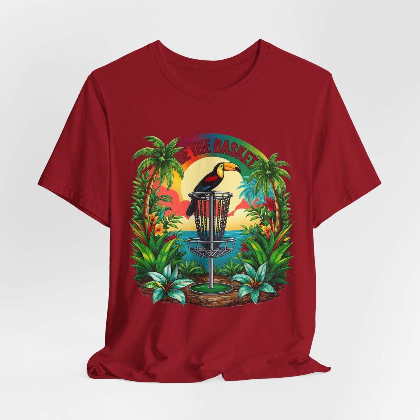 BE THE BASKET Tropical Toucan 1 DIsc Golf Unisex T-Shirt