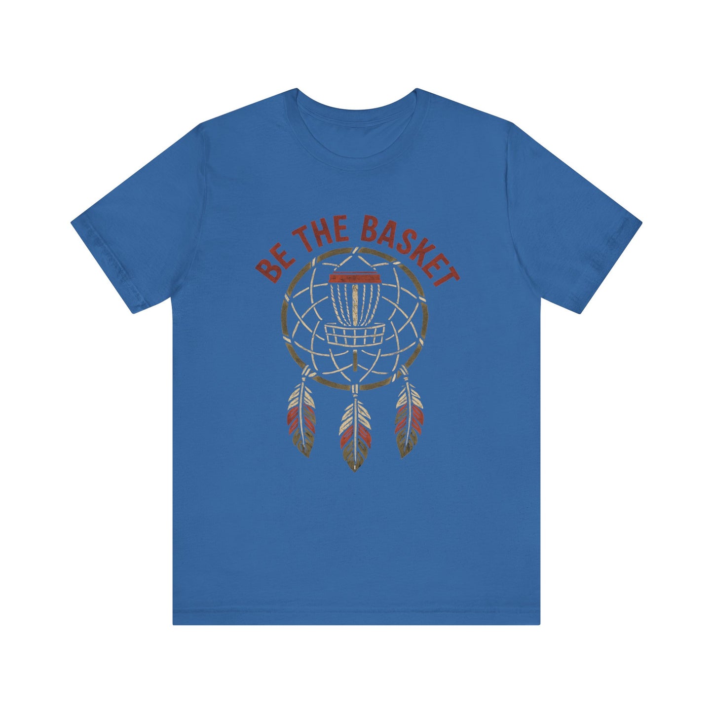 BE THE BASKET Disc Golf Basket Dream Catcher, Unisex T-Shirt, Disc Golf Shirt
