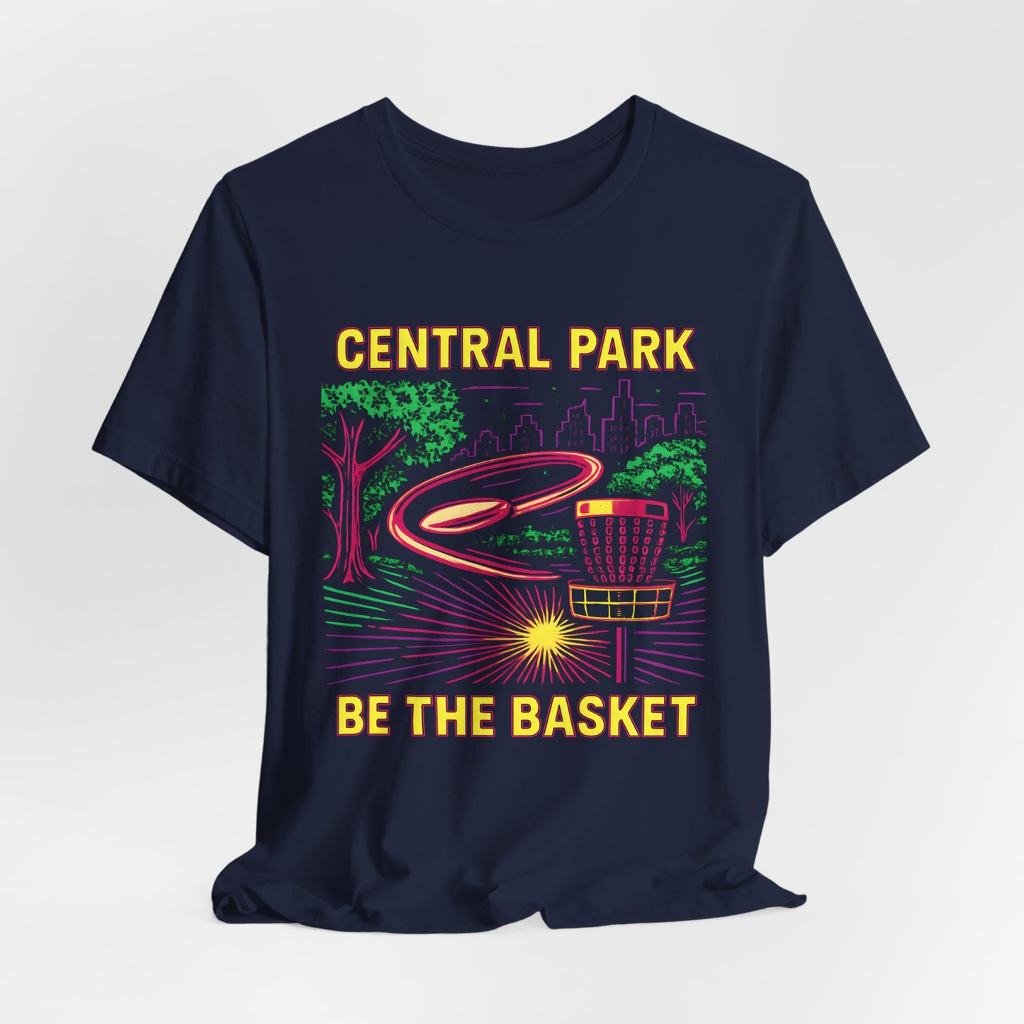 BE THE BASKET Disc Golf Basket Central Park, Disc Golf Unisex T-Shirt