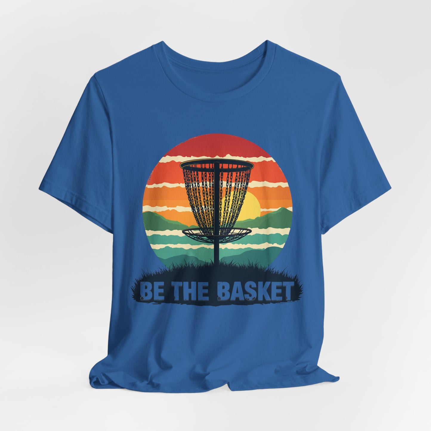 BE THE BASKET Disc Golf Retro 4, Unisex T-Shirt, Disc Golf Shirt