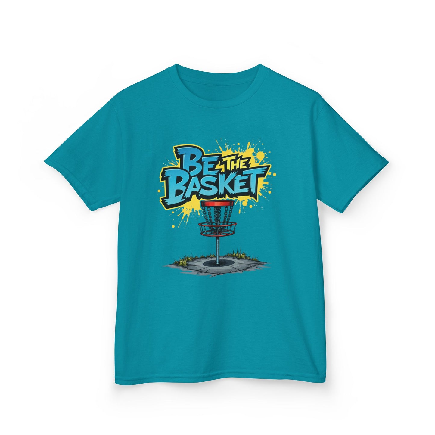 BE THE BASKET Graffiti Design Disc Golf T-Shirt for Kid's
