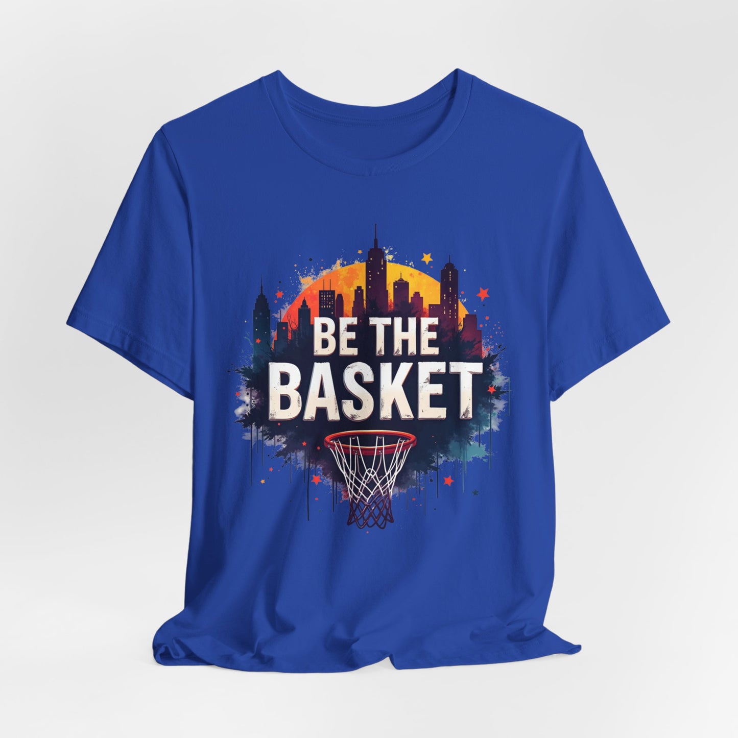 BE THE BASKET Skyline 2 Basketball Unisex T-Shirt, Basketball Shirt