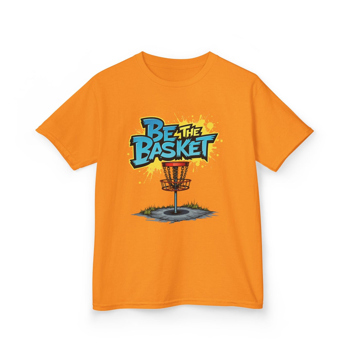 BE THE BASKET Graffiti Design Disc Golf T-Shirt for Kid's