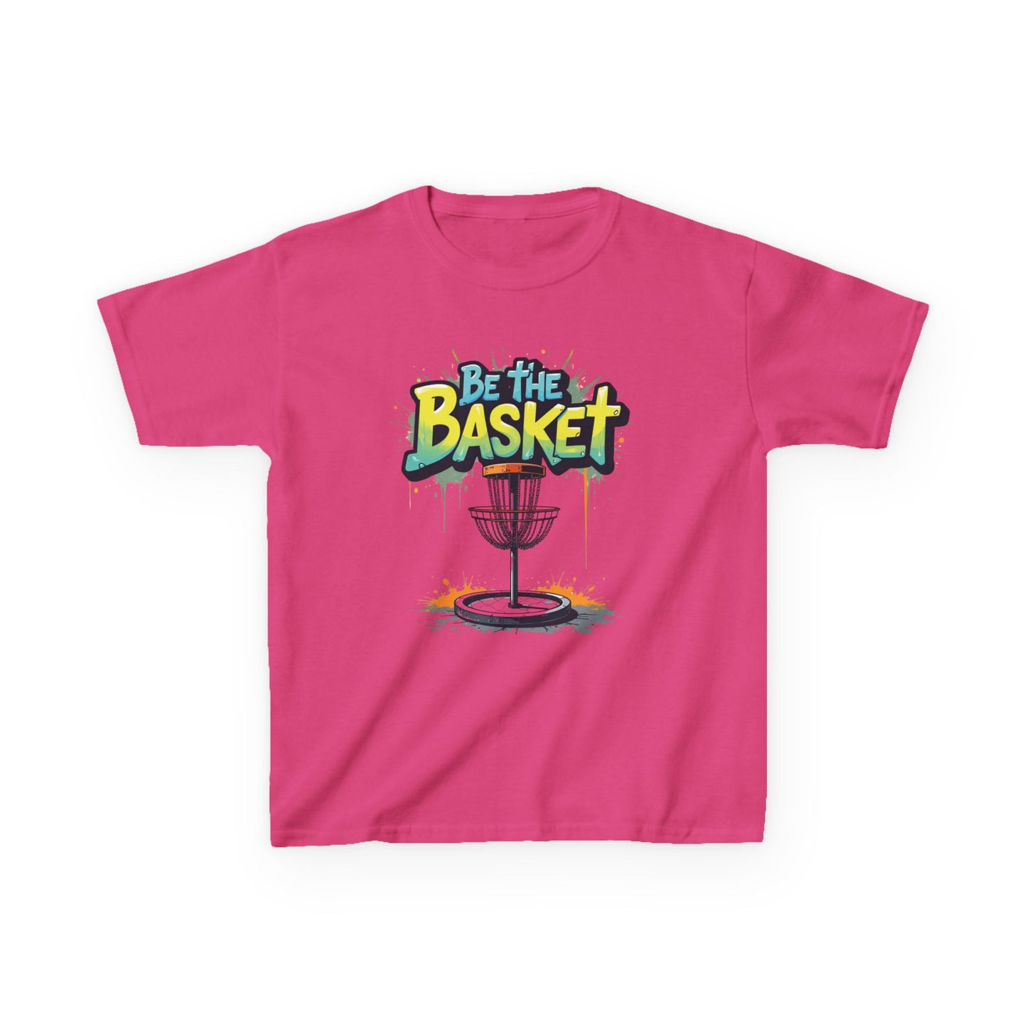 BE THE BASKET Graffiti Kid's Style Disc Golf T-Shirt