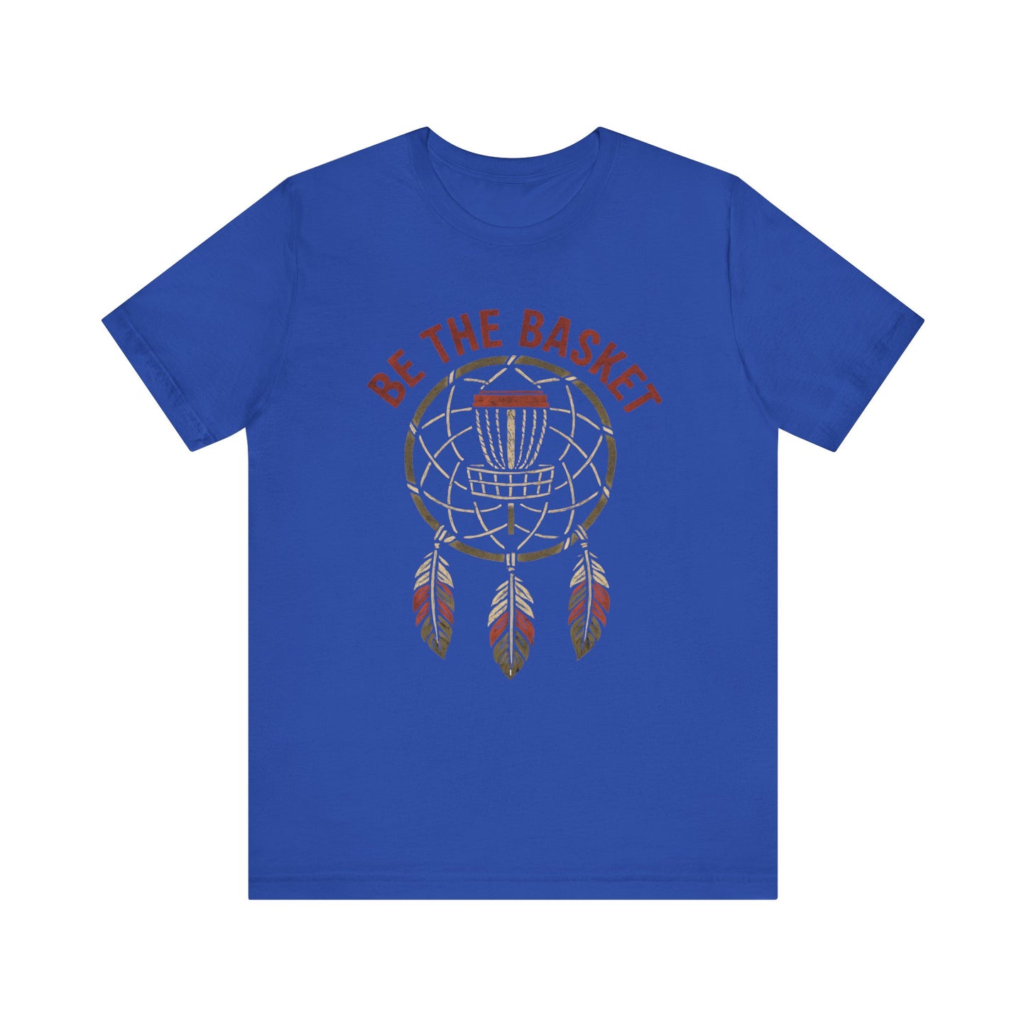 BE THE BASKET Disc Golf Basket Dream Catcher, Unisex T-Shirt, Disc Golf Shirt