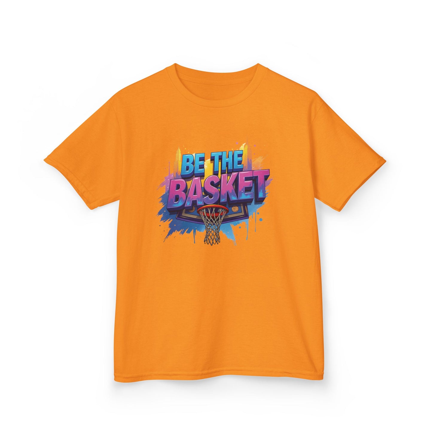 BE THE BASKET Kid's Disc Golf Cityscape 3 Design, Unisex Disc Golf T-Shirt