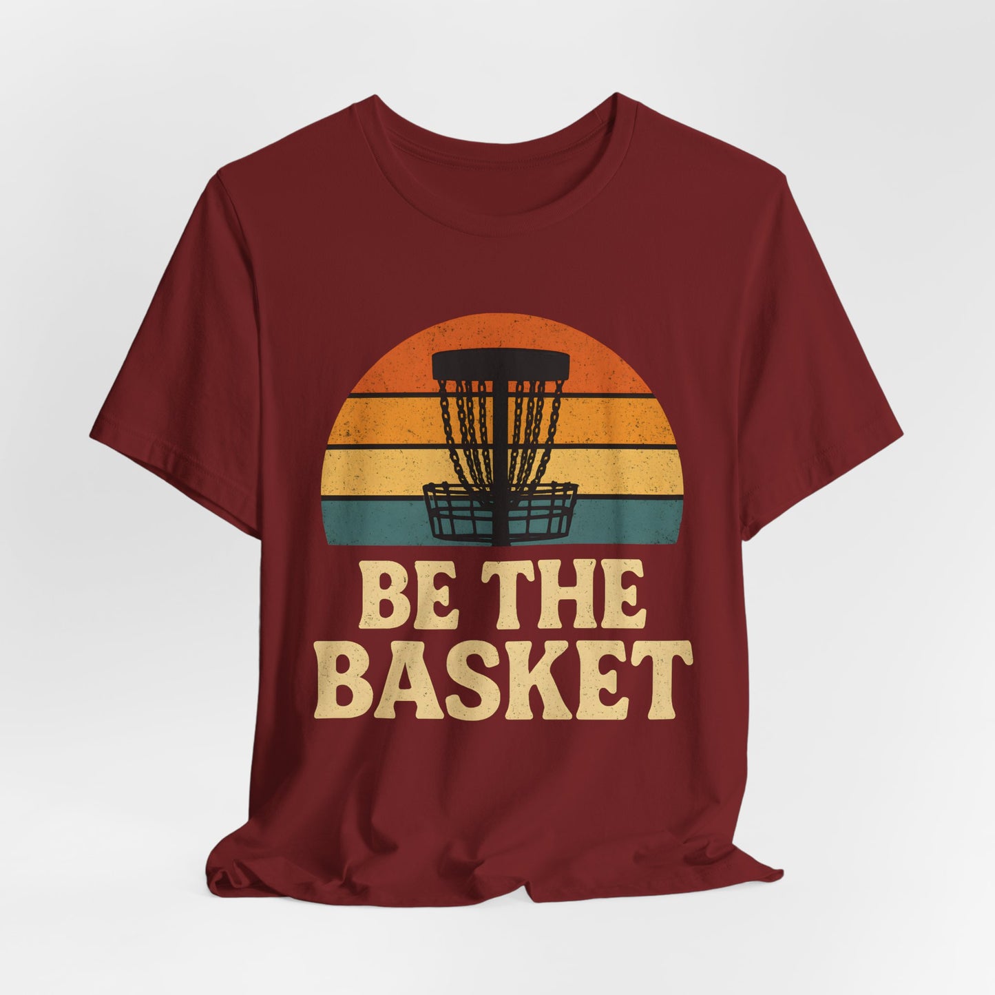 BE THE BASKET Disc Golf Basket Retro 8, Disc Golf Unisex T-Shirt