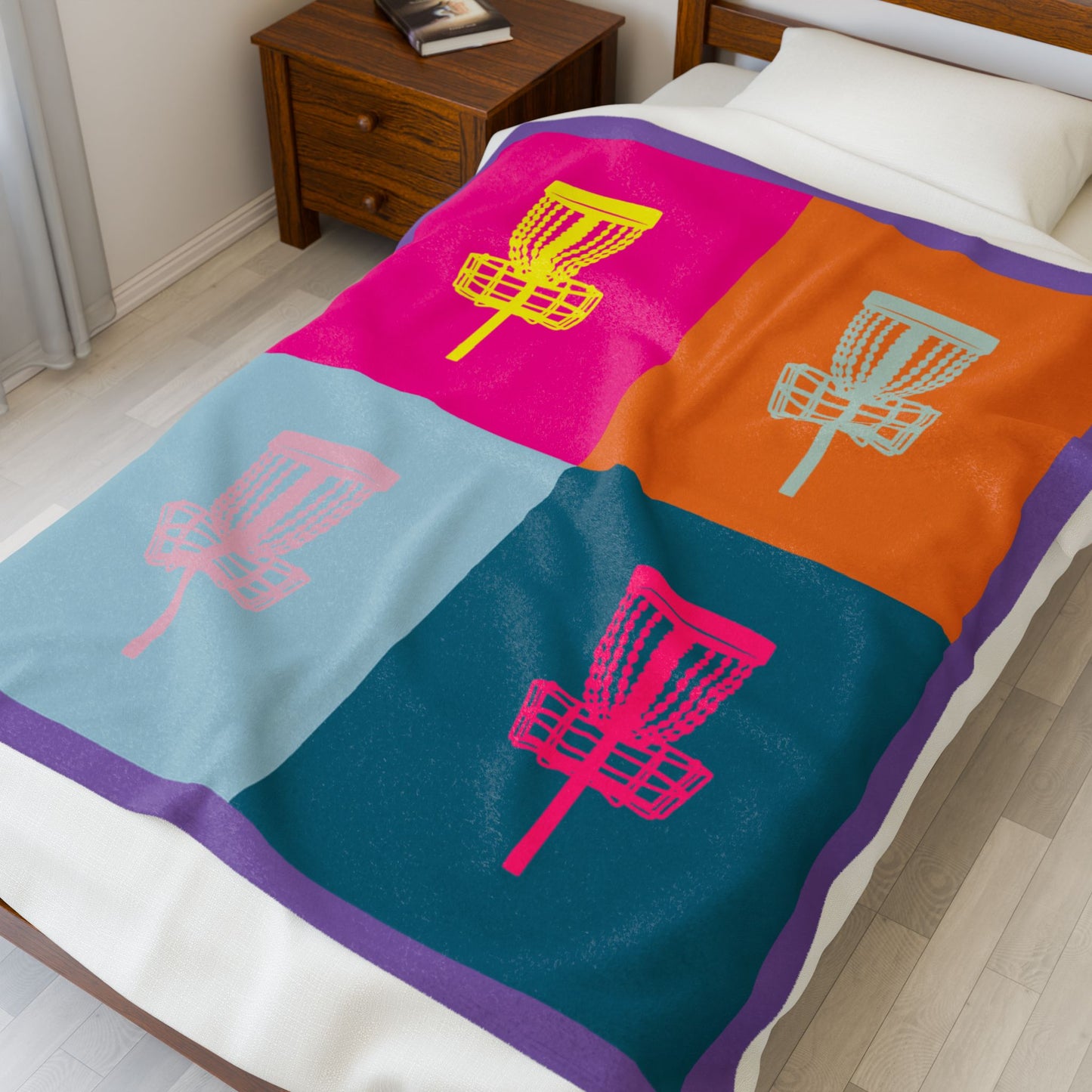 Disc Golf Blanket Pop Art Series 1 Purple