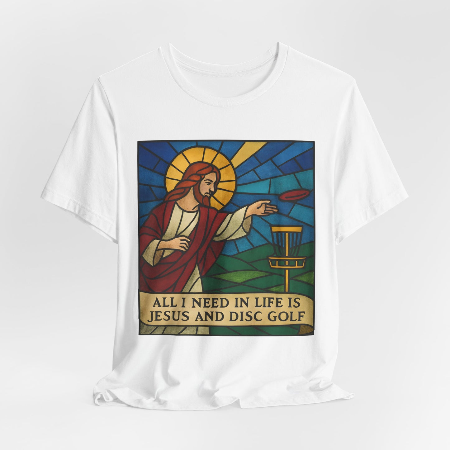 Disc Golf Jesus Design 2 , Unisex T-Shirt