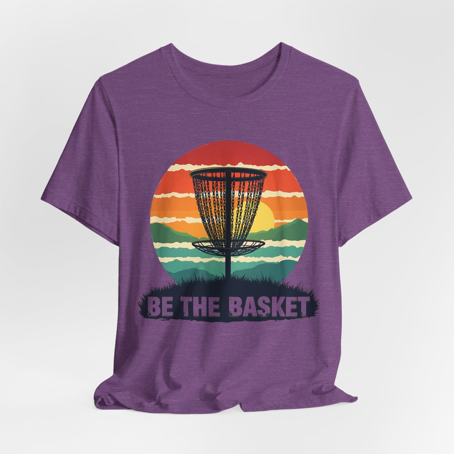 BE THE BASKET Disc Golf Retro 4, Unisex T-Shirt, Disc Golf Shirt