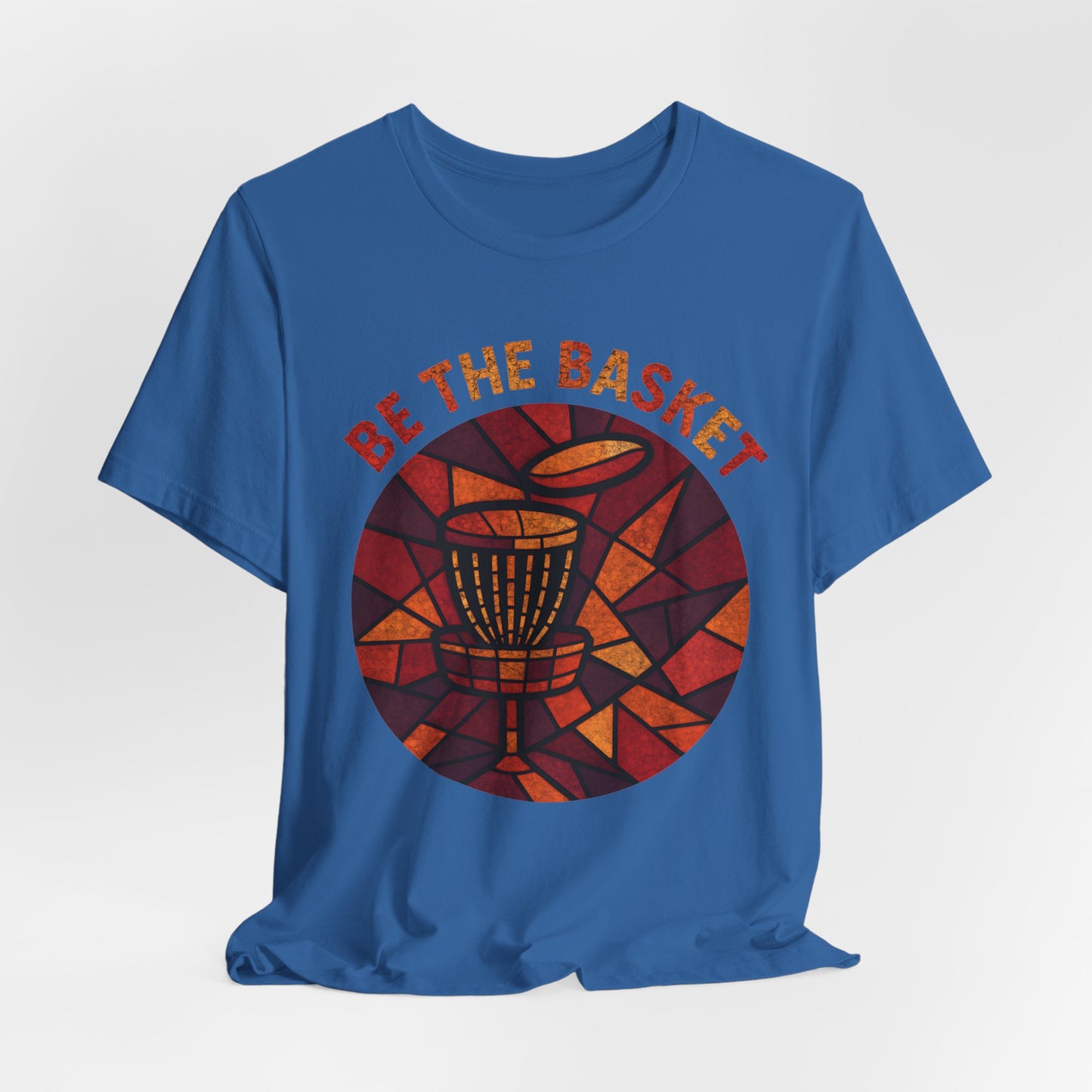 BE THE BASKET Disc Golf Basket Round Glass, Disc Golf Unisex T-Shirt