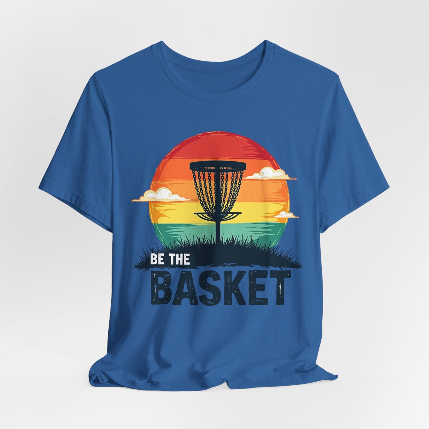 BE THE BASKET Disc Golf Retro 5, Unisex T-Shirt, Disc Golf Shirt