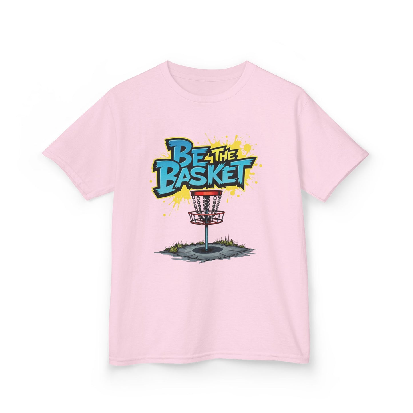 BE THE BASKET Graffiti Design Disc Golf T-Shirt for Kid's