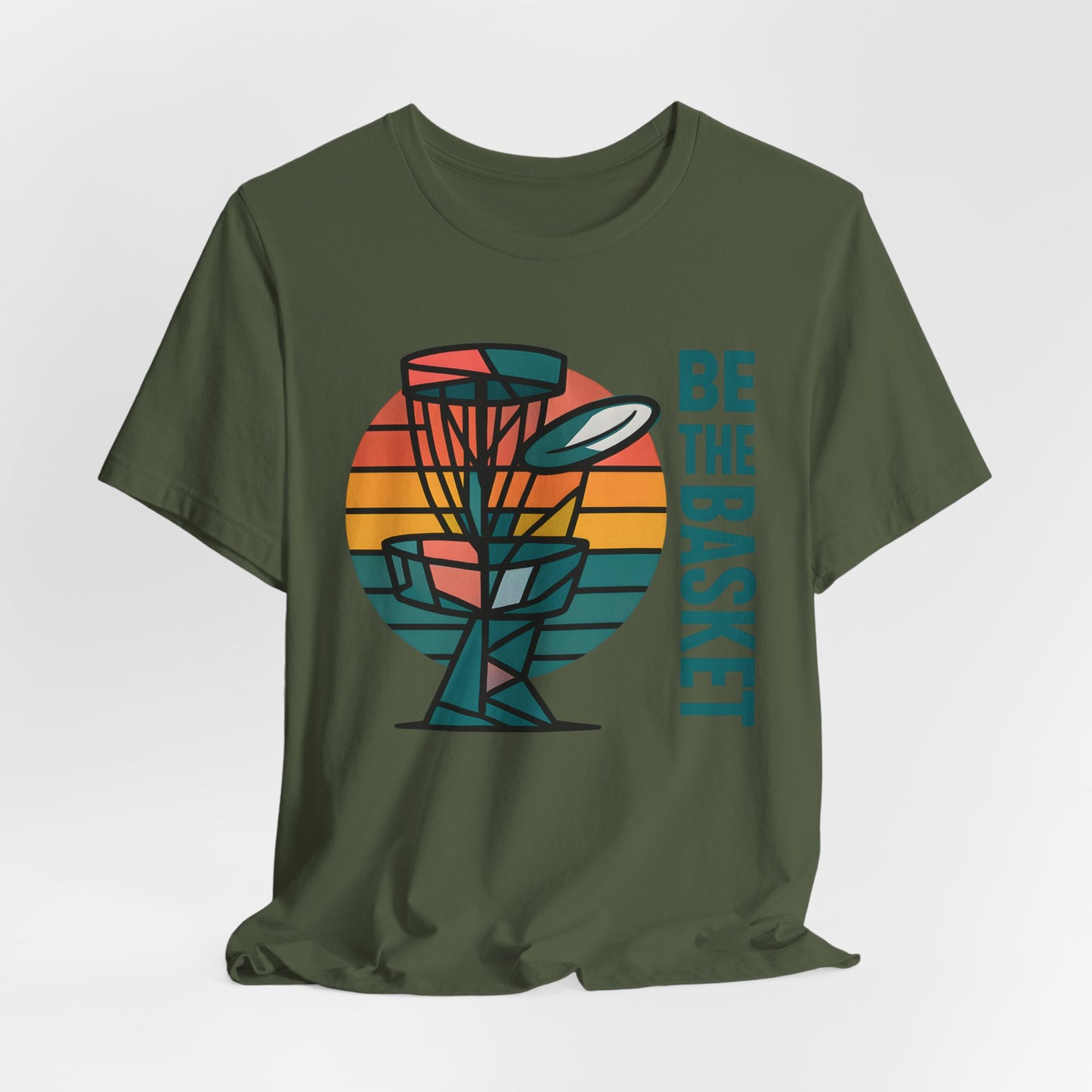 BE THE BASKET Disc Golf Basket Art 9, Disc Golf Unisex T-Shirt