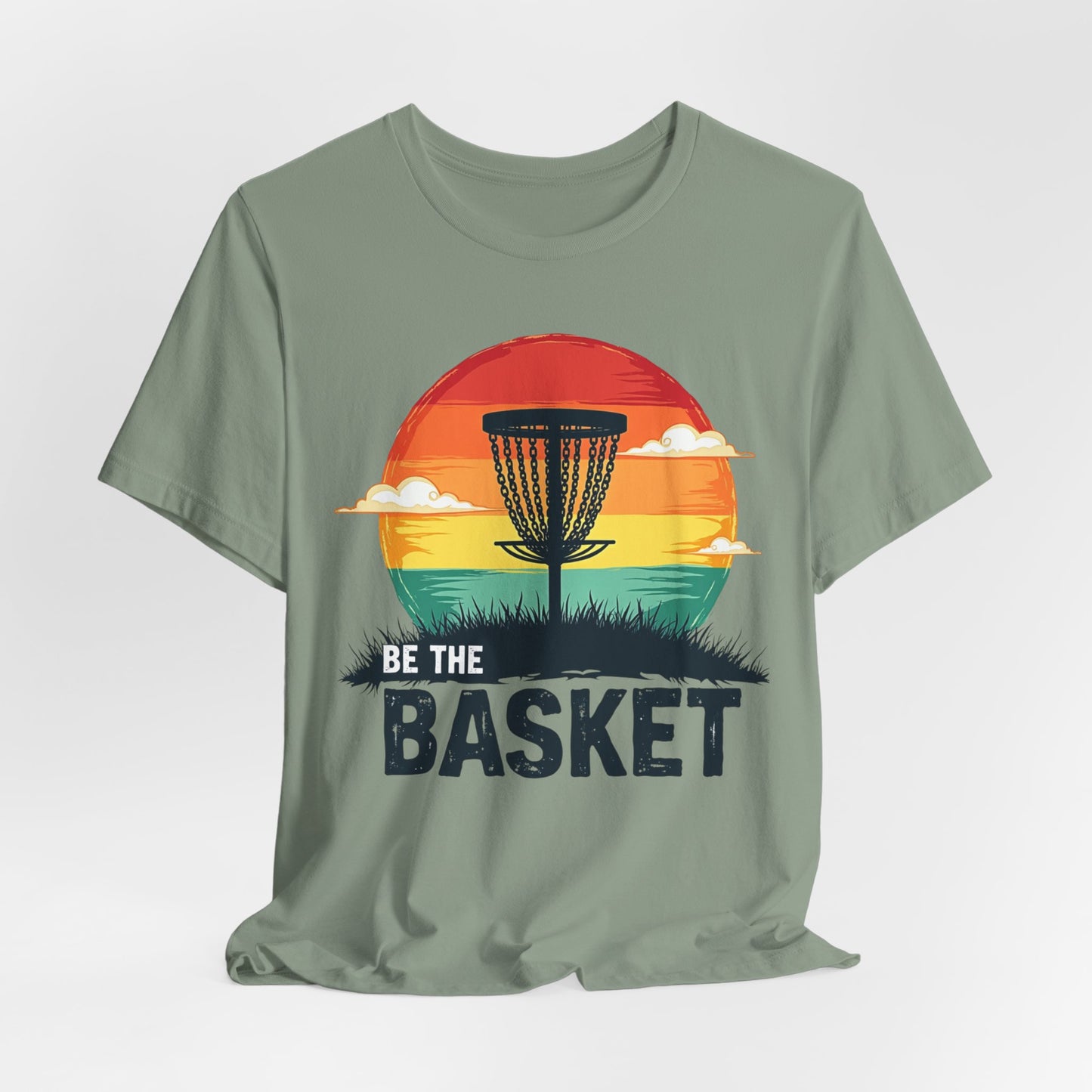 BE THE BASKET Disc Golf Retro 5, Unisex T-Shirt, Disc Golf Shirt