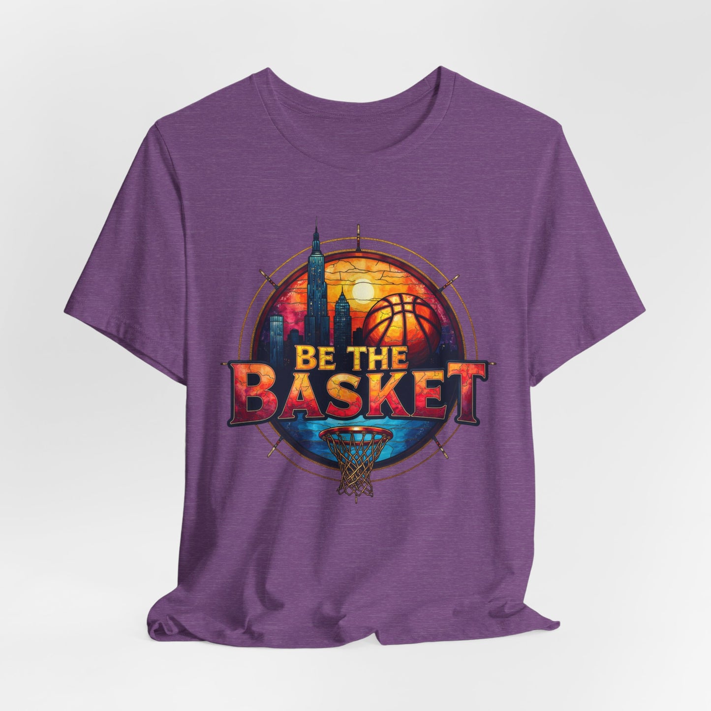 BE THE BASKET Basketball Goal Skyline Glass 2 , Basketball Unisex T-Shirt