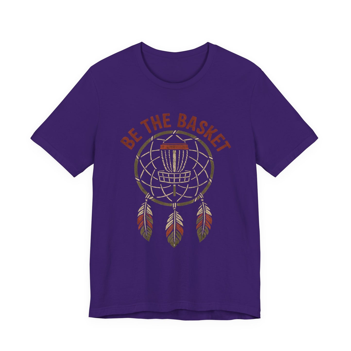 BE THE BASKET Disc Golf Basket Dream Catcher, Unisex T-Shirt, Disc Golf Shirt