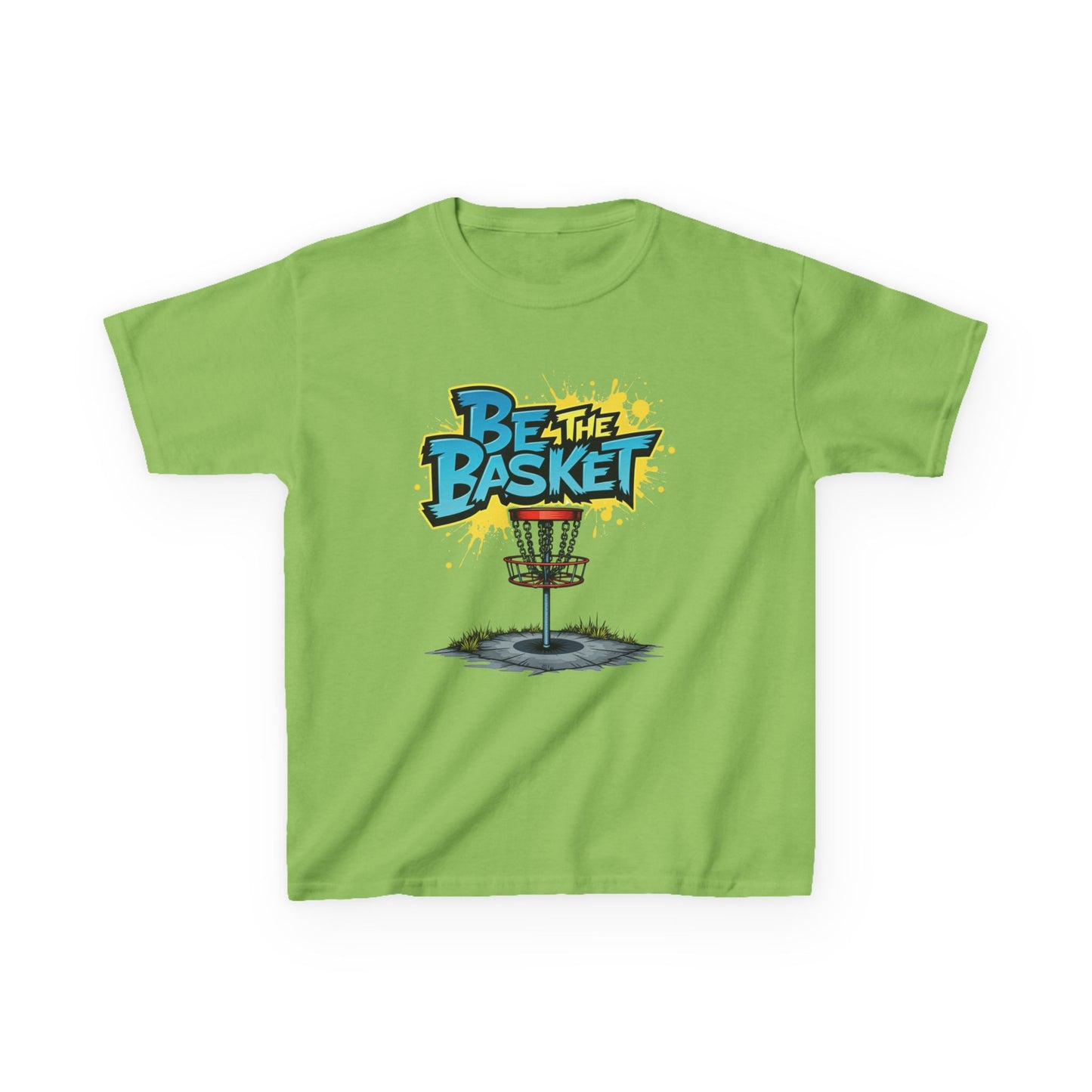 BE THE BASKET Graffiti Design Disc Golf T-Shirt for Kid's