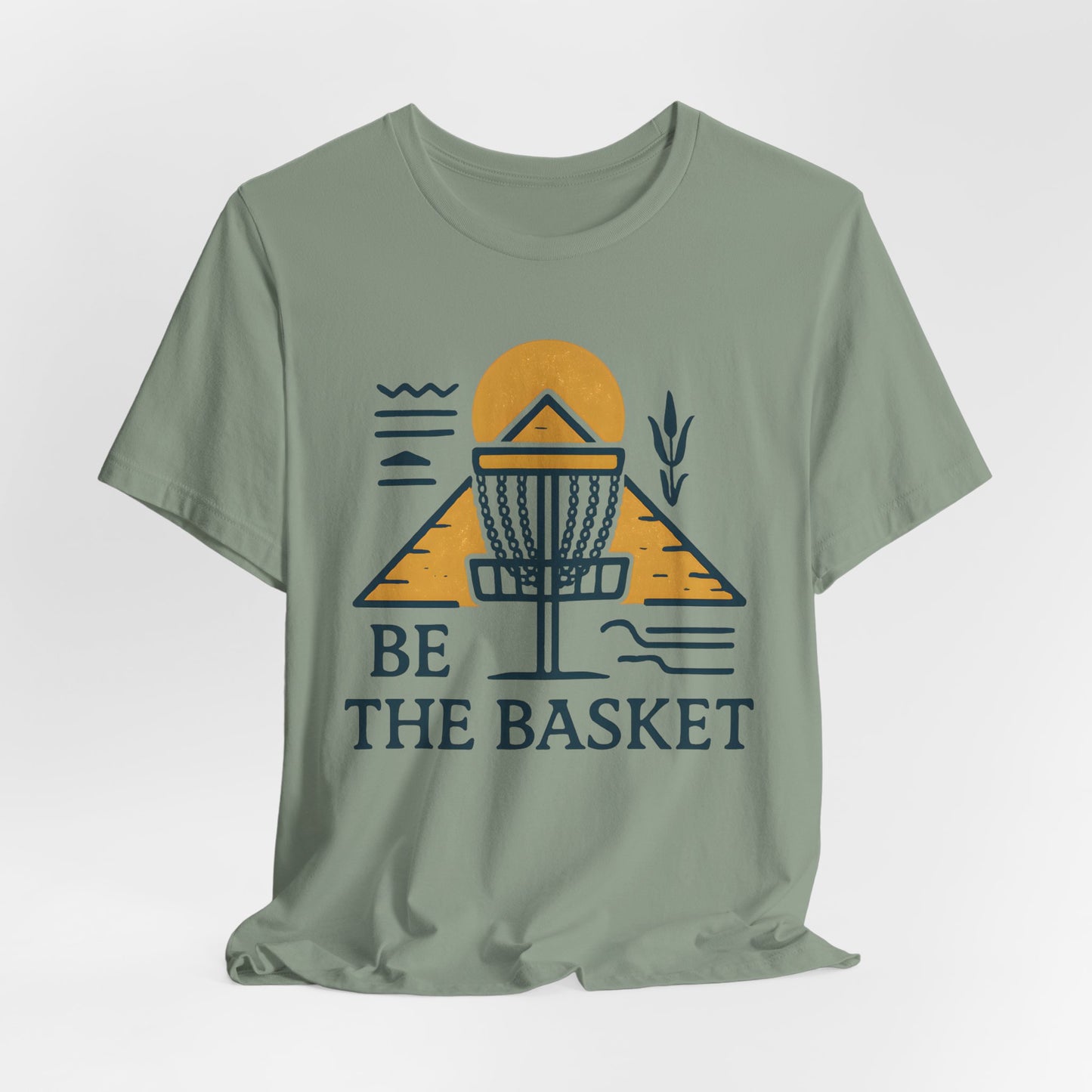 BE THE BASKET Disc Golf Basket Egyptian Design 2, Disc Golf Unisex T-Shirt