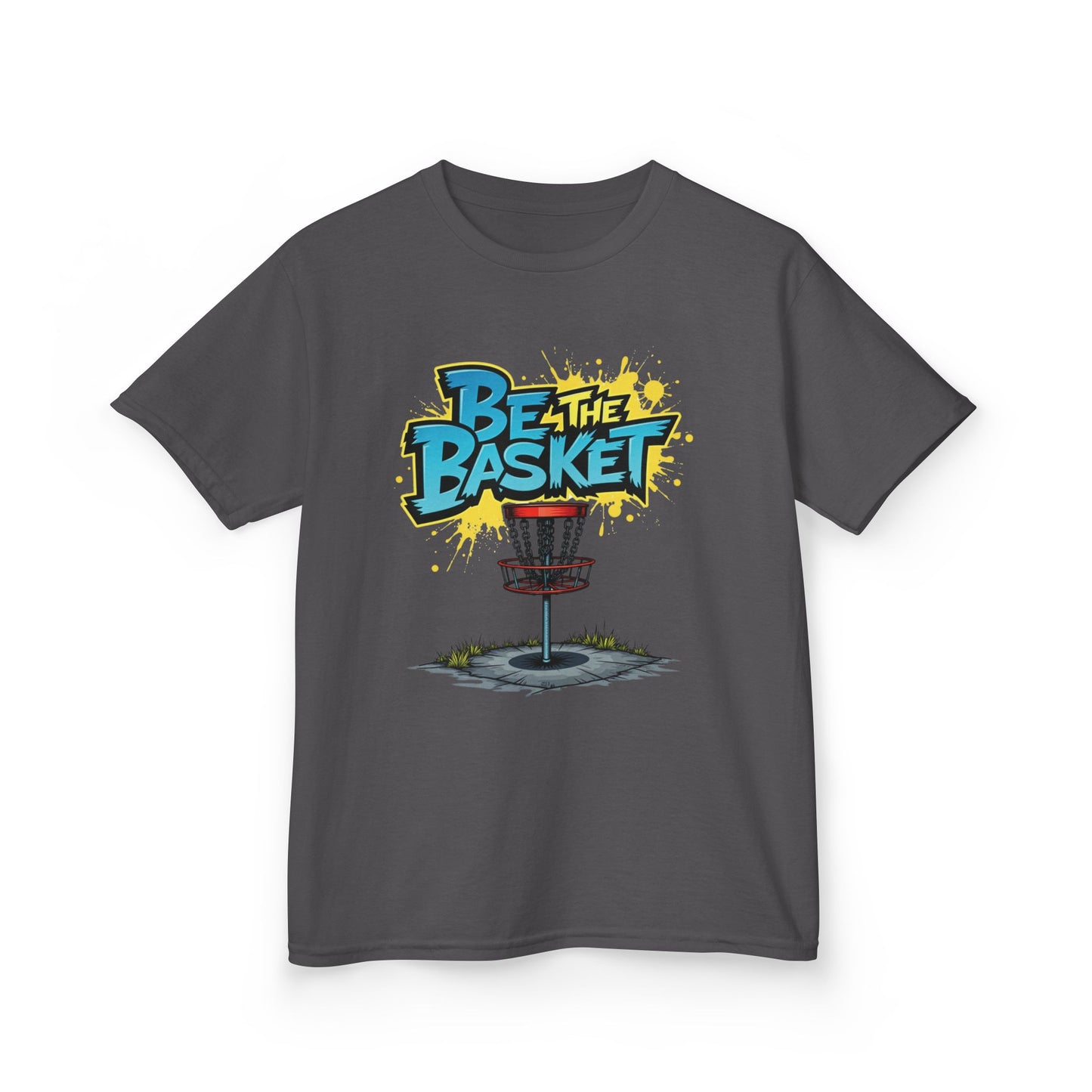 BE THE BASKET Graffiti Design Disc Golf T-Shirt for Kid's