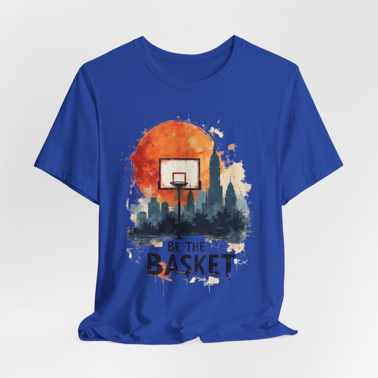 BE THE BASKET Basketball Goal Skyline 5, Basketball Unisex T-Shirt