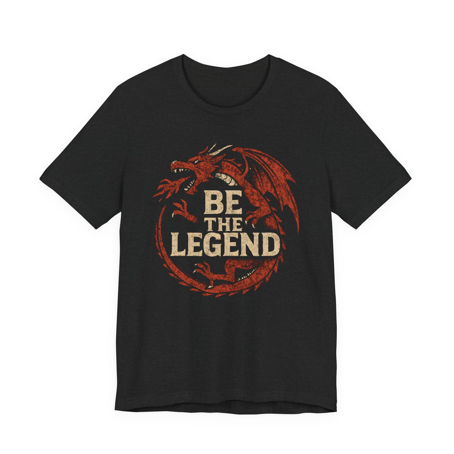 BE THE LEGEND Red Dragon Distressed, Unisex T-Shirt